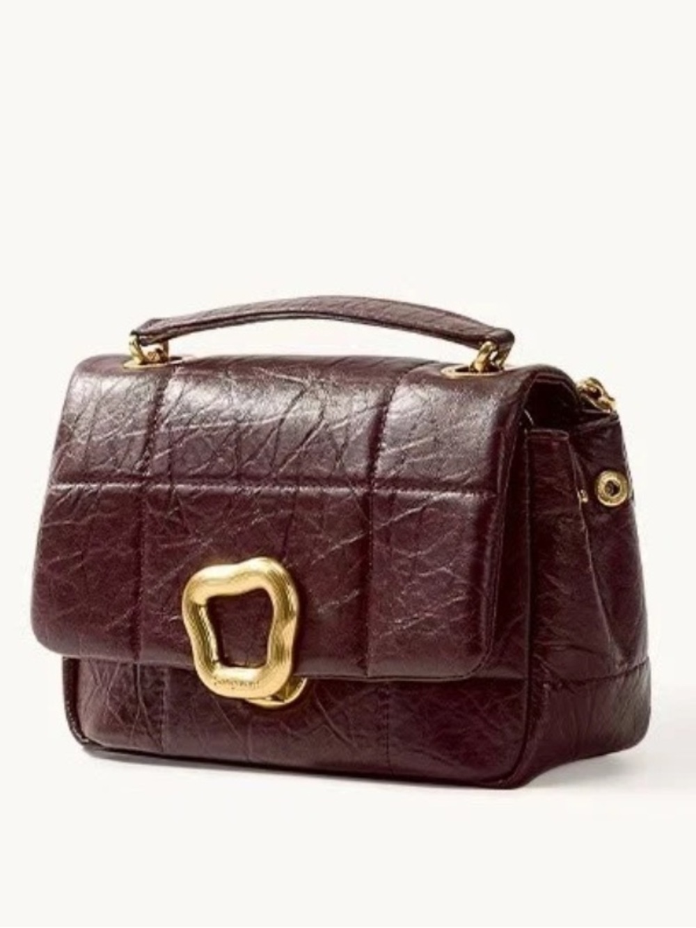 Songmont Chocolate Bag Small in Burgundy Brown